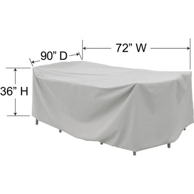 Small Oval-Rectangle Table and Chairs Protective Cover by Treasure Garden - PFC592