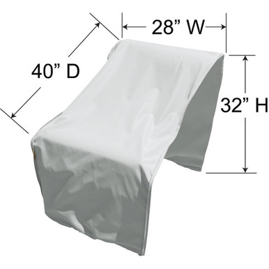Modular Armless Middle Fits Middle Sectional Cover by Treasure Garden - PFC402