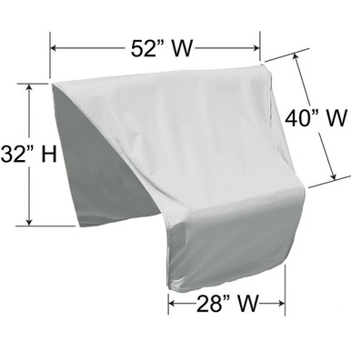 Modular Wedge Left End Fits Wedge End Sectional Cover by Treasure Garden - PFC406-L
