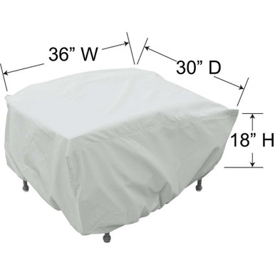 Small Rectangle Fire Pit-Table-Ottoman Protective Cover by Treasure Garden - PFC825