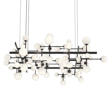 Nebula 252W 84 LED Square Large Chandelier 79.75 Inches Wide by Sonneman - 2068-J20