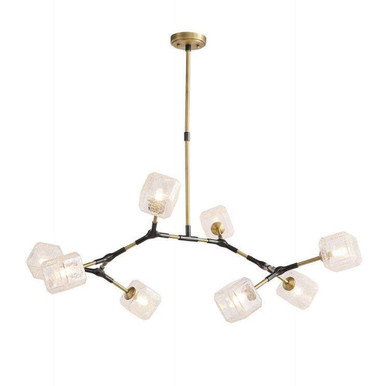 Matterhorn 8 Light Chandelier 23 Inch Tall and 46 Inch Wide by Kanova - KCH0122L-8ANB