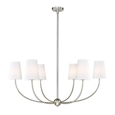 Shannon 6 Light Chandelier 19.25 x 42 Inches Wide by Z-Lite - 3040-42