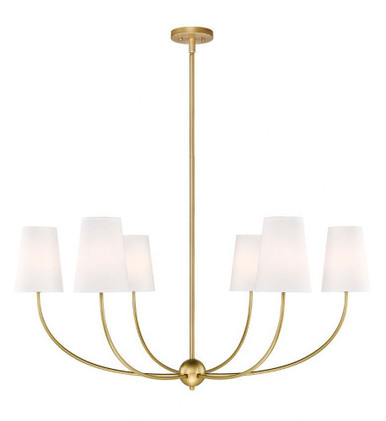 Shannon 6 Light Chandelier 19.25 x 42 Inches Wide by Z-Lite - 3040-42