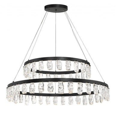 Artic Glacier 1 LED Light Oversized 2 Tier Chandelier by George Kovacs - P1499-66A-L