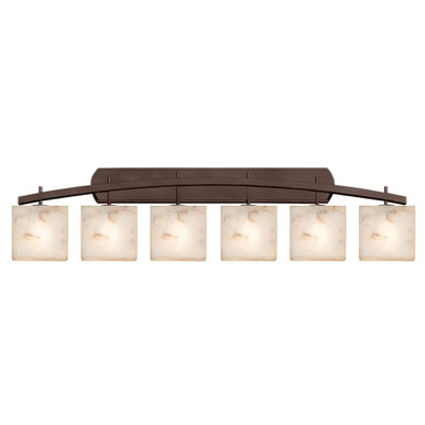 Alabaster Rocks Archway 6 Light Vanity Light 56 Inch Wide by Justice Design - ALR-8596-55