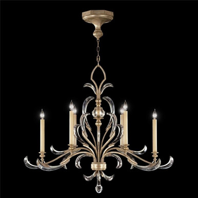 Beveled Arcs 6 Light Oversized Oval Chandelier by Fine Art 739240 - 739240