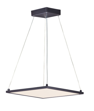 Wafer 36W 1 LED Square Pendant 15 Inches wide by 0.5 inches high by Maxim  - 57838