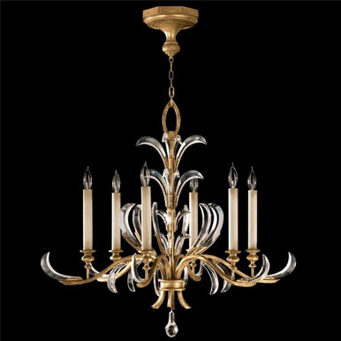 Beveled Arcs 6 Light Crystal Chandelier by Fine Art - 762640ST
