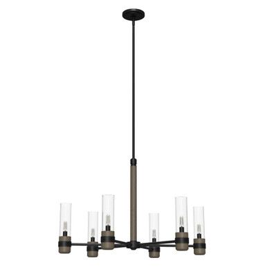 River Mill 6 Light Large Chandelier by Hunter - RM6_194_CH20