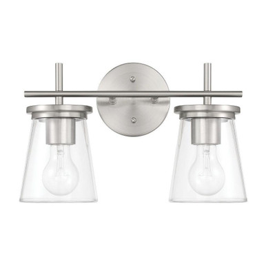 Connell 2 Light Bath Vanity 9.38 Inch Tall and 14.5 Inch Wide by Craftmade - 60402