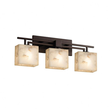Alabaster Rocks Aero 3 Light Vanity Light 26 Inch Wide by Justice Design - ALR-8703-55