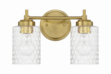 Claire 2 Light Bath Vanity 8.75 Inch Tall and 12.75 Inch Wide by Craftmade - 60502