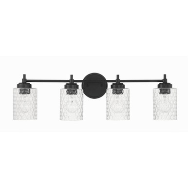 Claire 4 Light Bath Vanity 8.75 Inch Tall and 29.63 Inch Wide by Craftmade - 60504