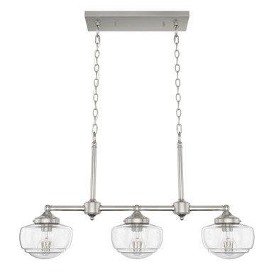 Saddle Creek 3 Light Large Linear Chandelier by Hunter SC3194LC - SC3_194_LC