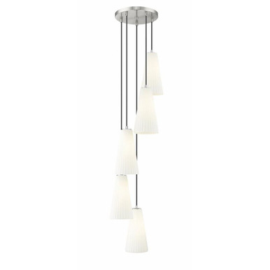 Farrell 5 Light Chandelier 13.75 Inches Tall and 12 Inches Wide by Z-Lite - 3043P7-5R