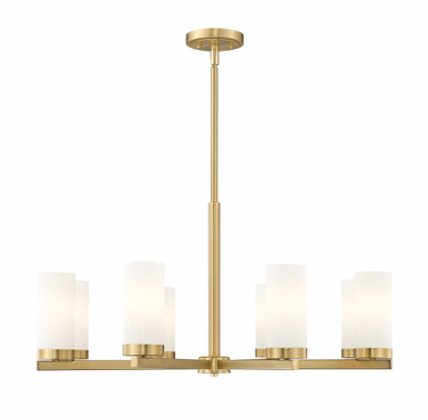 Danica 8 Light Chandelier 15.25 Inches Tall and 31.5 Inches Wide by Z-Lite - 3044-8