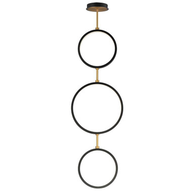 Hoopla 14W 3 LED Chandelier 49 Inch Tall and 15.75 Inch Wide by ET2 - E24321