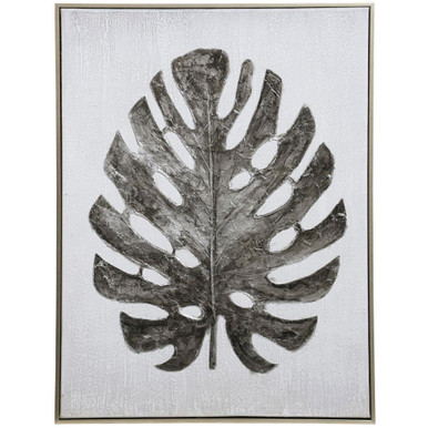 Lief Petiole II Framed Canvas Wall Art 36 Inch X 24 Inch Wide by Stylecraft - WI34355DS