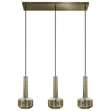 Channing 40W 3 LED Chandelier 16.5 Inch X 34.1 Inch Wide by Harp and Finial - HFL95042DS