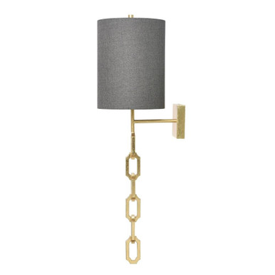Bixby 1 Light Wall Sconce 37 Inch Tall and 13 Inch Wide by Harp and Finial - HFL57225DS