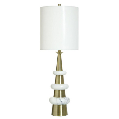 Delphia 150W 1 LED Table Lamp 40 Inch Tall and 14 Inch by Harp and Finial - HFL333582DS