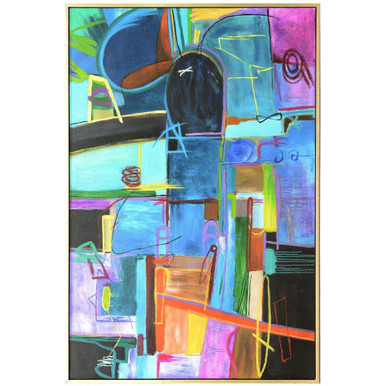 Boundless Framed Canvas Wall Art 42 Inch X 32 Inch Wide by Harp and Finial - HFW34415DS