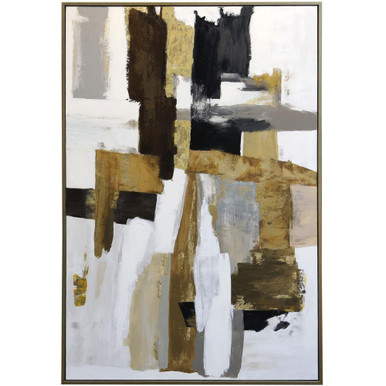 Path Small Framed Canvas Wall Art 42 Inch X 32 Inch Wide by Harp and Finial - HFW34416DS
