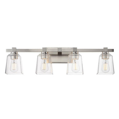 Cubos 4 Light Bath Vanity 8 Inch Tall and 30.75 Inch Wide by Maxim - 21384CLSN