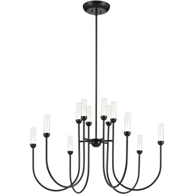 Moraine 55W 12 LED XLarge Chandelier 27.5 Inch and 40 Inch Wide by Kichler - 52759
