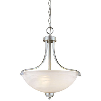 Azalea Head - 3 Light Pendant in Transitional Style - 20 inches tall by 18.5 inches wide - 57-BEL-2254452