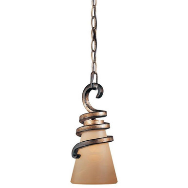 Aylesbury Ridgeway 1 Light Mini Pendant in Transitional Style - 12.75 inches tall by 5.75 inches wide - 57-BEL-2254573
