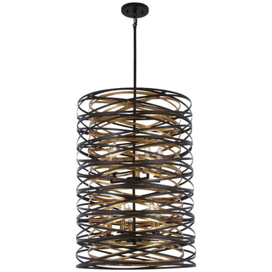 Stafford Oak - 10 Light 2-Tier Pendant in Contemporary Style - 30 inches tall by 21 inches wide - 57-BEL-2769196