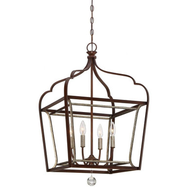 Rothesay Fold - 4 Light Foyer Pendant in Transitional Style - 30.25 inches tall by 18 inches wide - 57-BEL-2254867