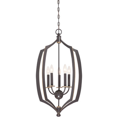 Almond Parade - 5 Light Pendant in Transitional Style - 30 inches tall by 17 inches wide - 57-BEL-2254841