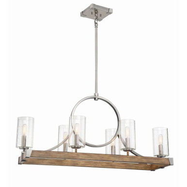 Meadway - 6 Light Island in Transitional Style - 18 inches tall by 38.75 inches wide - 57-BEL-3330209