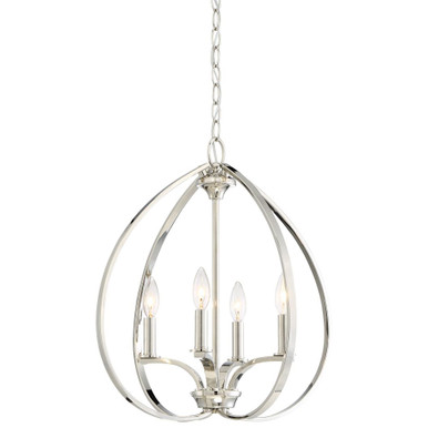 Braemar Oak - 4 Light Pendant in Transitional Style - 20.5 inches tall by 19 inches wide - 57-BEL-2254891