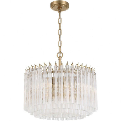Lofton 5 Light Chandelier 17 Inch Tall and 18 Inch Wide by Crystorama - LOF-5005