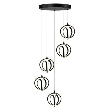 Rose LED Light Medium Chandelier by Artcraft - AC6735BK