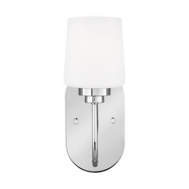 1 Light Traditional Wall Sconce with Etched/White Glass-11.38 Inches H by 4.5 Inches W - 73-BEL-4561281