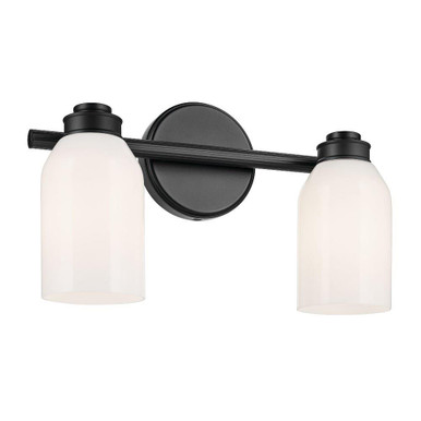 Shae 2 Light Bath Vanity 9 Inch Tall and 15 Inch Wide by Kichler - 55201