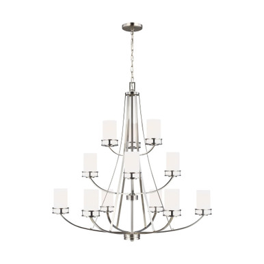 Craftsman Farmhouse Twelve Light Chandelier - 73-BEL-4169537