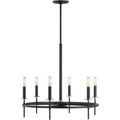 Eden Crescent - 6 Light Chandelier - 73-BEL-4430029