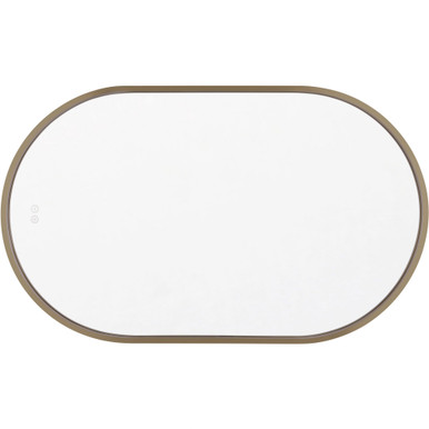 Rachel 40W 1 LED Framed Oval Edge Lit Mirror 40 Inch Length by Craftmade - MIR2405OVL