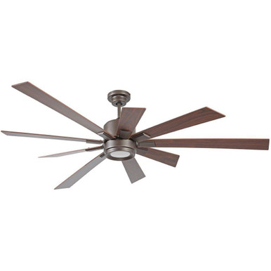Katana 9 Blade Ceiling Fan with Light Kit 72 Inch Wide by Craftmade - KAT72ESP9-WLN