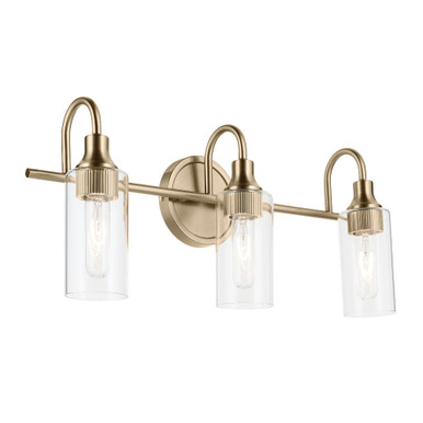 Kavi 3 Light Bath Vanity 10 Inch Tall and 23 Inch Wide by Kichler - 55211