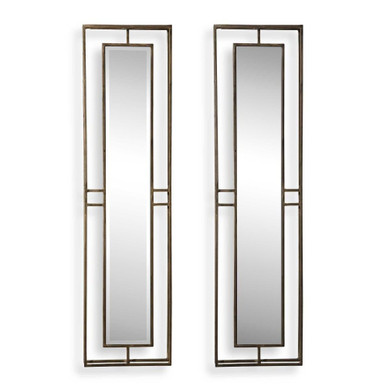 30 Inch Modern 2 Set BeveLED Wall Mirrors by Bailey Street Home - 208-BEL-4336114