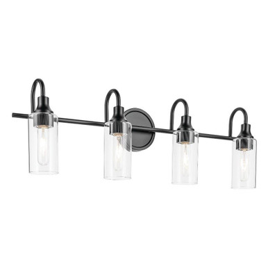 Kavi 4 Light Bath Vanity 10 Inch Tall and 31.5 Inch Wide by Kichler - 55212