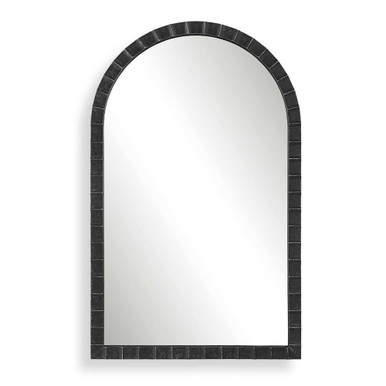 Dunbar East 39 Inch Industrial Arched Wall Mirror by Bailey Street Home - 208-BEL-4614801