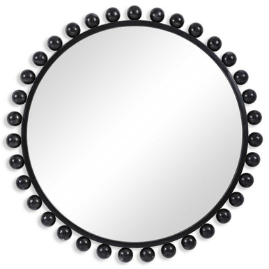 44 Inch Vintage Round Wall Mirror by Bailey Street Home - 208-BEL-4430477